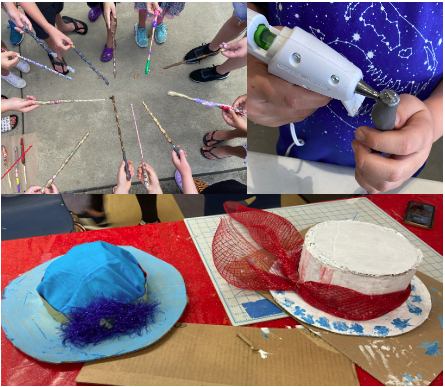 Collage of handmade crafts