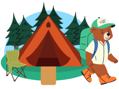 Bear at campsite