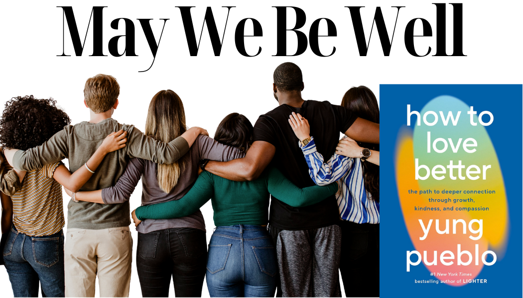 People with arms on each other's shoulders