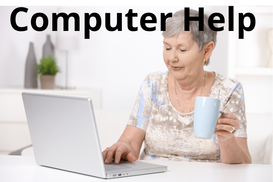 A lady on a laptop comuter