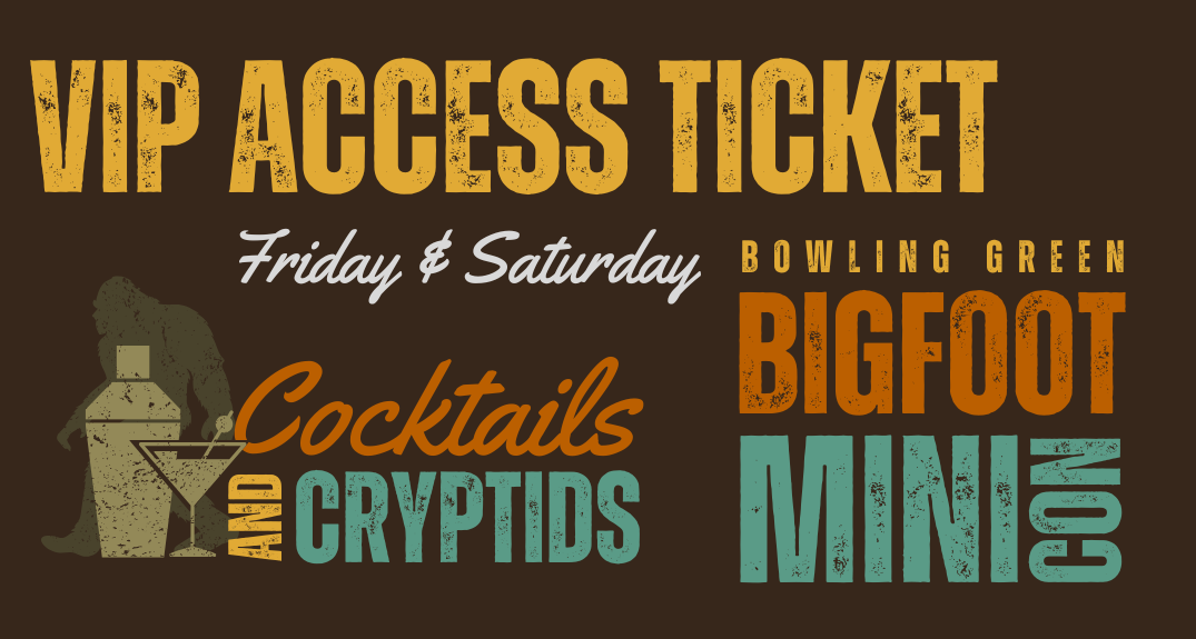 silhouette of bigfoot and cocktail drink