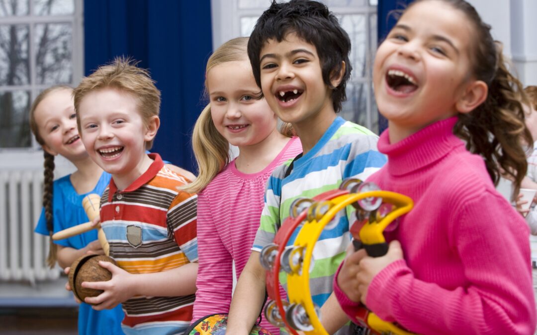 photo of laughing children