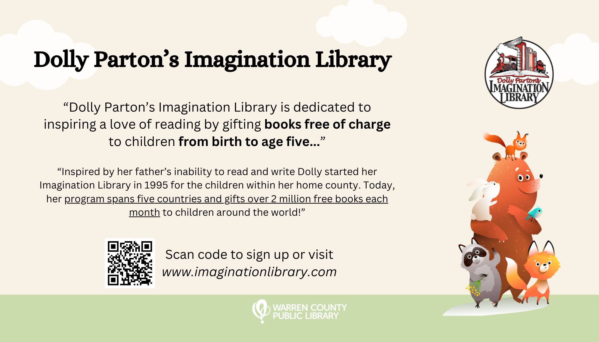 Dolly Parton's Imagination Library information