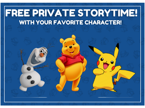 Olaf, Winnie the Pooh, and Pikachu