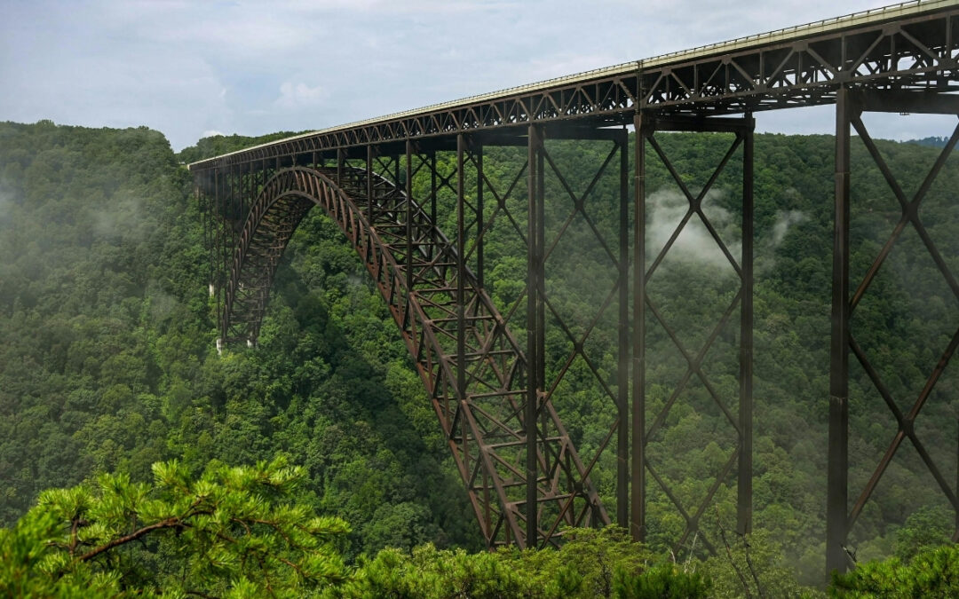 A bridge over the Appalachian mountains